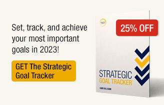 Set, track, and achieve your most important goals in 2023. Get The Strategic Goal Tracker 25% Off.